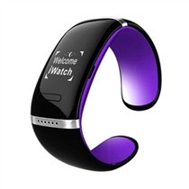 威馬仕WELMAX OLED觸屏智能手表評測 紫色時尚手鐲式設計，兼顧蘋果安卓的藍牙伴侶